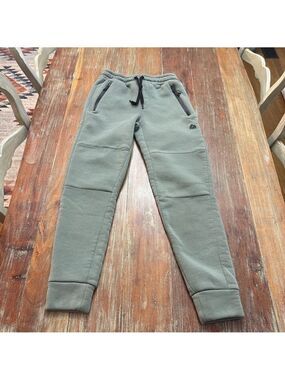 RBX Green Joggers Sweatpants Small Black Zippers